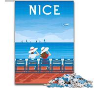 Puzzle 1000 pièces pour Adultes : Beau Paysage Urbain français Difficile à réaliser, mais Amusant et Humoristique Décoration d'intérieur et Cadeaux Uniques (50x75cm) 1000 pièces