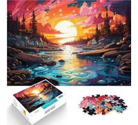 Puzzle 1000 pièces pour Adultes Beaux paysages Jeux de détente 26x38cm Aidez Le Cerveau à exercer des Jouets addictifs pour cultiver la Patience