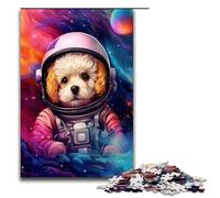 Puzzle 1000 pièces pour Adultes bébé Caniche Astronaute par Splatters Beaucoup de Couleurs épaisses Jouets éducatifs et décompressants idées Cadeaux 75 x 50 cm