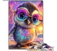 Puzzle 1000 pièces pour Adultes Bébé Pingouin, Jouet éducatif idéal comme Cadeau pour Toute la Famille à partir de 14 Ans (Taille 50x75cm)