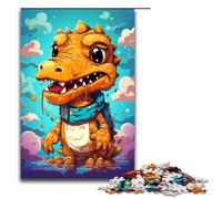 Puzzle 1000 pièces pour Adultes Bébé Robot Crocodiles par SplattersLots de Puzzles épais de Couleur pour Adultes Puzzle en Bois Jeu Stimulant 75x50cm