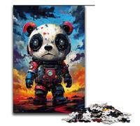 Puzzle 1000 pièces pour Adultes Bébé Robot Panda par Splatters De Nombreux Jouets éducatifs intellectuels et décompressants aux Couleurs épaisses 75 x 50 cm