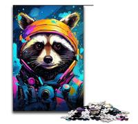 Puzzle 1000 pièces pour Adultes Bébé Robot Raton Laveur par SplattersLots de Puzzle Éducatif Coloré Épais Jeu Éducatif pour Anniversaire Noël 75x50cm