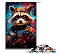 Puzzle 1000 pièces pour Adultes Bébé Robot Raton Laveur par SplattersLots de Puzzles épais et colorés pour Adultes Puzzle en Bois Jeu Stimulant 75x50cm