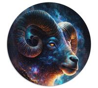 Puzzle 1000 pièces pour Adultes Bélier Cosmique, Casse-tête Difficile pour Adultes, Jeu de réflexion pour Adolescents, pour Une soirée de Jeux en Famille (67,5x67,5cm)