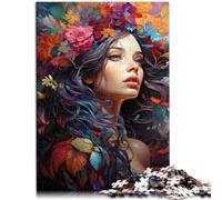 Puzzle 1000 pièces pour Adultes Belle Femme Puzzle découpé avec précision 26 x 38 cm Anti-Stress Vacances à la Maison tuez Le Temps pour Les 14 Ans et Plus
