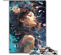 Puzzle 1000 pièces pour Adultes, Belle Fille, Cadeau à Faire soi-même, Amusant, adapté à la décoration de la Maison, du Salon ou du Bureau (Taille : 26x38cm)