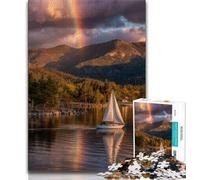 Puzzle 1000 pièces pour Adultes Belle rivière de Montagne Puzzle 1000 pièces est idéal comme Cadeau pour Toute la Famille Convient pour Et 14 38x26cm