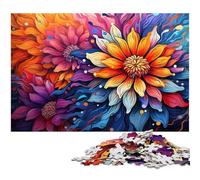 Puzzle 1000 pièces pour Adultes Belles Fleurs Lumineuses Difficile idéal comme Cadeau et Jouet pour Adolescents de 14 Ans et Plus (1000 pièces 75 x 50 cm)