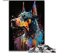 Puzzle 1000 pièces pour Adultes Berger Allemand coloré en Bois, Parfait pour s'amuser en Famille Lors des Anniversaires, Noël 50x75cm Activité de Jeu familiale captivante