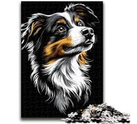Puzzle 1000 pièces pour Adultes, Berger Australien, Adolescent, Jeu d'intelligence cérébrale, Jouets addictifs pour la décoration de la Maison (26x38cm)