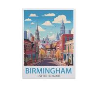 Puzzle 1000 Pièces pour Adultes,Birmingham, Royaume-Uni,Puzzle De Défi Cérébral pour Enfants, Jeux Éducatifs pour Enfants, Cadeau De Divertissement(50x70cm)-X39