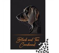 Puzzle 1000 pièces pour Adultes, Black and Tan Coonhound