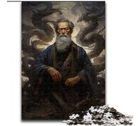Puzzle 1000 pièces pour Adultes Black Mage Ruling Shadows, en Carton, Casse-tête Stimulant pour Adolescents, soirée de Jeux en Famille Amusante, 1000 pièces(26x38cm)