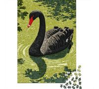 Puzzle 1000 Pièces pour Adultes Black Swan Art Print-19 Puzzle pour Adultes - Découpe De Précision - Jeu Difficile Et Stimulant - Jeu Intellectuel 38x26cm/1000pcs