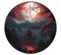 Puzzle 1000 pièces pour Adultes Blood Moon Puzzle 1000 pièces pour la décoration intérieure et Les fêtes 67,5 x 67,5 cm