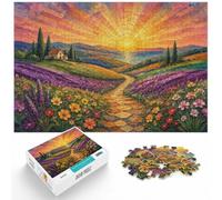 Puzzle 1000 pièces pour Adultes, Blooming Sunrise Mosaic | Pour un loisir intérieur plus long : Puzzle adulte 1000 pièces ; pour une activité tranquille chez soi.