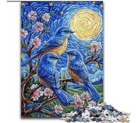 Puzzle 1000 pièces pour Adultes Bluebird on The Tree, Jeu interactif Familial, Casse-tête, Jouet éducatif (Taille 26x38cm)