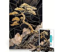Puzzle 1000 pièces pour Adultes Bonsaï Kintsugi Jeu d'assemblage précis,Jouet de résolution de problèmes,Moment de détente et de Divertissement,décoration Artistique de Noël (50x75cm)
