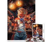 Puzzle 1000 pièces pour Adultes Born to Be Wild Impossible Game Learning Educational DIY Toys Artists' Collection Beaux-Arts (52X38cm)