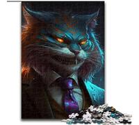 Puzzle 1000 pièces pour Adultes Boss Cat Puzzle 1000 pièces Cadeaux Idée Cadeau Unique de décoration d'intérieur à Faire soi-même (Taille 26x38cm)