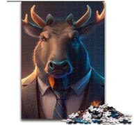 Puzzle 1000 pièces pour Adultes Boss Raccoon Puzzles pour Adolescents, soirée de Jeux en Famille, idée Cadeau stimulante pour Le Cerveau Taille : 38x26cm