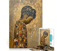 Puzzle 1000 pièces pour Adultes Bouddha obéissant à la Vie,Assemblage Parfait,Jeu de réflexion Artistique,Cadeau,Jeu Lent,décoration Murale de Noël (38x26cm)