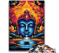 Puzzle 1000 pièces pour Adultes Bouddha psychédélique 1000 pièces pour Adultes, défi d'intelligence cérébrale, Jouets addictifs pour la décoration de la Maison (50x75cm)