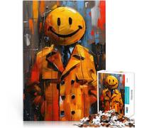 Puzzle 1000 pièces pour Adultes Bouffon Jaune Aidez Le Cerveau à exercer des Jouets addictifs pour cultiver la Patience Idées Cadeaux 38x26cm