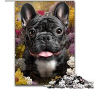 Puzzle 1000 pièces pour Adultes, Bouledogue français, Jouet éducatif idéal comme Cadeau pour Toute la Famille, à partir de 14 Ans (Taille 50x75cm)