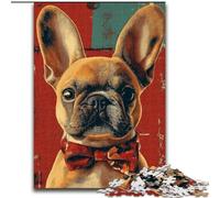 Puzzle 1000 pièces pour Adultes, Bouledogue français, Jouet éducatif idéal comme Cadeau pour Toute la Famille, à partir de 14 Ans (Taille 50x75cm)