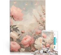 Puzzle 1000 pièces pour Adultes Bouquet Romantique Pastel de la Saint-Valentin Jeu Pratique Cadeau d'anniversaire 50x70cm