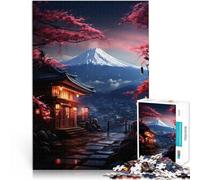 Puzzle 1000 pièces pour Adultes Boutique Classique du Mont Fuji Séjour Anti-Stress pour Tuer Le Temps Décoration Parfaite 52x38cm