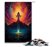 Puzzle 1000 pièces pour Adultes Brésil Jésus Sauveur Décoration Murale Cadeaux d'anniversaire et de Noël Uniques 75x50cm