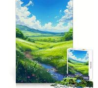 Puzzle 1000 pièces pour Adultes Brise de la Vallée Verdoyante (50x75cm) Stimule la mémoire Un Moment Bien investi Cadeau de Noël de qualité
