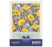 Puzzle 1000 Pièces pour Adultes Brussels International Exposition Art Nouveau Puzzles pour Adultes Cadeau d'anniversaire Jeu D'interaction Parent-Enfant Jeu Intellectuel 70x50cm/1000pcs