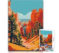 Puzzle 1000 pièces pour Adultes - Bryce Canyon, Utah - Jeu d'art et éducatif - Niveau de difficulté Difficile - Cadeau d'anniversaire - Dimensions 38x26cm