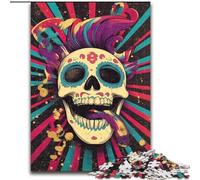 Puzzle 1000 pièces pour Adultes, Cadeau de crâne Mexicain, Jouets éducatifs et éducatifs pour la Famille, Cadeaux d'anniversaire et Cadeaux Uniques (Taille 26x38cm)