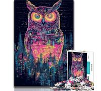 Puzzle 1000 pièces pour Adultes, Cadeau Fantaisie Hibou, 1000 pièces pour Adolescents, Jeu Stimulant, idéal comme Cadeau pour Toute la Famille (Taille 75x50cm)