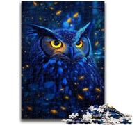 Puzzle 1000 pièces pour Adultes, Cadeau Fantaisie Hibou, 1000 pièces pour Adultes, Jeux Amusants en Famille, idéal comme Cadeau pour Toute la Famille (50x75cm)