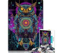 Puzzle 1000 pièces pour Adultes, Cadeau Fantaisie, Hibou, Jeu éducatif, défi, Collection d'artistes, Beaux-Arts, 50x75cm