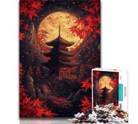 Puzzle 1000 pièces pour Adultes, Cadeau Fantastique, Temple Japonais, Jouets de Divertissement Familial, Jeu éducatif pour Anniversaire, Noël, à partir de 14 Ans, 38x26cm