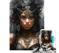 Puzzle 1000 pièces pour Adultes Cadeau « Femme dangereuse » Jeu éducatif 1000 pièces Découpe de précision Idée Cadeau Noël/Anniversaire (38x52cm)