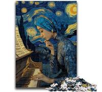 Puzzle 1000 pièces pour Adultes, Cadeau, Femme Jouant du Piano, Jeu éducatif, défi, Collection d'artistes, Beaux-Arts, 26x38cm