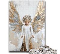 Puzzle 1000 pièces pour Adultes, Cadeau Golden Angel Girl, pour Les 14 Ans et Plus, Jouet éducatif et décompressant, idéal comme Cadeau, 38x26cm