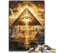 Puzzle 1000 pièces pour Adultes, Cadeau, œil mystérieux, Jouet éducatif et décompressant, adapté aux Couples de 14 Ans et Plus, 50x75cm