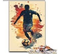 Puzzle 1000 pièces pour Adultes, Cadeau Joueur de Football, pour 14 Ans et Plus Un Jeu Stimulant à Offrir à Toute la Famille et aux Amis (Taille 26x38cm)