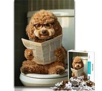 Puzzle 1000 pièces pour Adultes Cadeau Mignon Goldendoodle 1000 pièces pour Adultes Jeux Amusants en Famille idéal comme Cadeau pour Toute la Famille 75x50cm