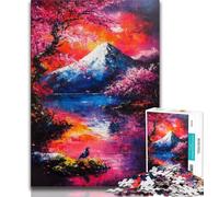 Puzzle 1000 pièces pour Adultes, Cadeau Mont Fuji, Japon, Jouets de Divertissement Familial, Jeu éducatif pour Anniversaire, Noël, à partir de 14 Ans, 38x26cm