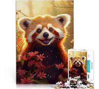 Puzzle 1000 pièces pour Adultes Cadeau Panda Roux Entraînez Votre Cerveau et Vos Mains est idéal comme Cadeau pour Toute la Famille 75x50cm